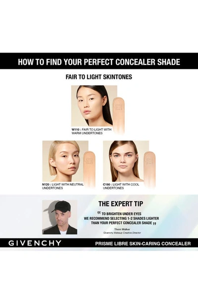 Givenchy Prisme Libre Skin-caring 24h Hydrating + Radiant + Correcting Creamy Concealer W110 .37 oz / 11ml