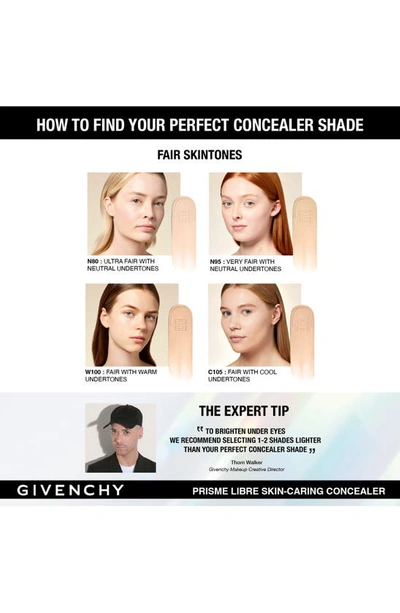 Givenchy Prisme Libre Skin-caring 24h Hydrating + Radiant + Correcting Creamy Concealer W100 .37 oz / 11ml