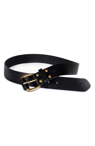 Frye Leather Belt In Black
