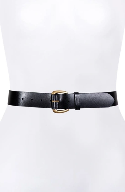 Frye Leather Belt In Black