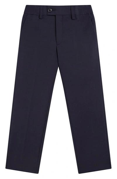 Shop Reiss Kids' Hopet Jr Wool Blend Trousers In Navy