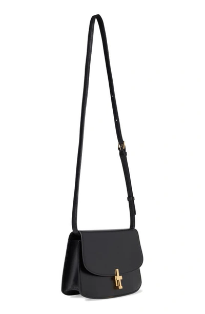 Shop The Row Sofia 8.75 Leather Shoulder Bag In Double Black
