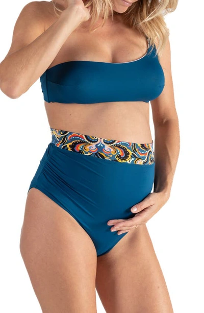 Shop Cache Coeur Tzigane Maternity/nursing Two-piece Swimsuit In Multicolor
