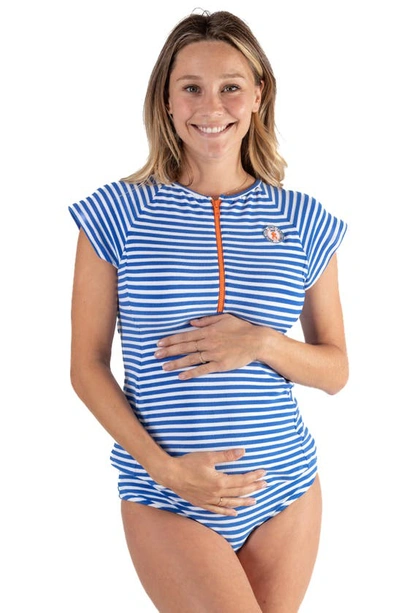 Shop Cache Coeur Belle Ile Maternity/nursing Two-piece Swimsuit In Multicolor