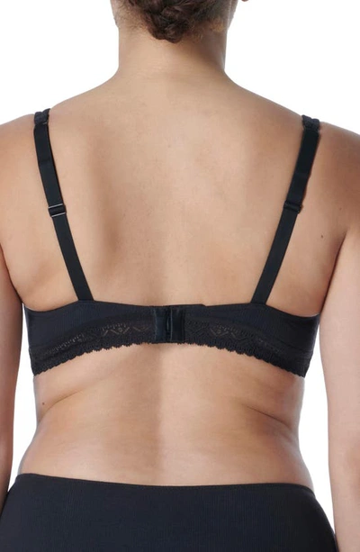 Simone Perele Eugenie Ribbed Plunge Bra In Black
