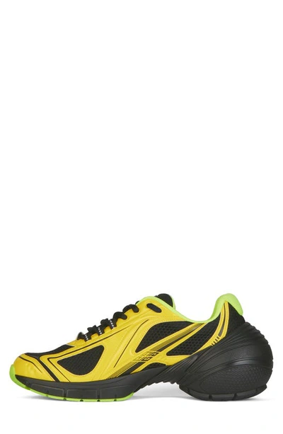 Shop Givenchy Tk-mx Mesh Running Shoe In Yellow/ Black