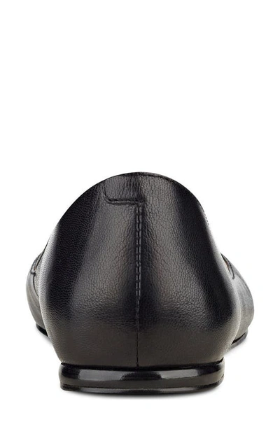 Nine West Speak Up Womens Ballet Flats In Black Leather