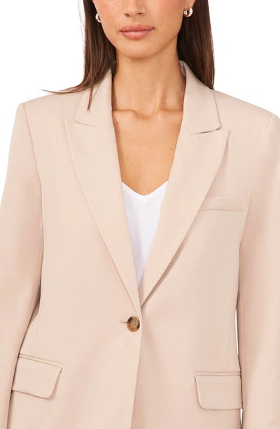 Halogen Single Button Relaxed Blazer In Oxford Tan