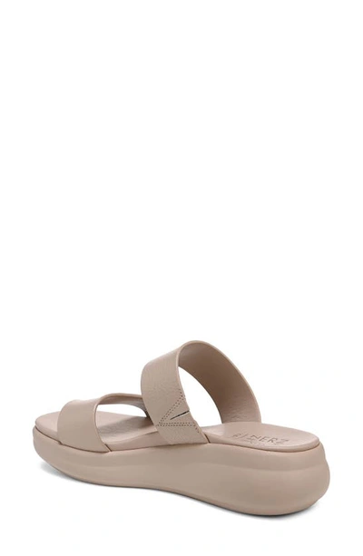 Shop Naturalizer Genn-drift Platform Slide Sandal In Sand Drift Brown Leather