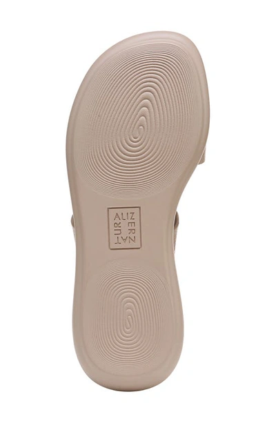 Naturalizer Genn-drift Platform Slide Sandal In Sand Drift Brown Leather