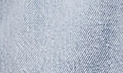 Shop Topshop Crop Denim Button-up Shirt In Medium Blue