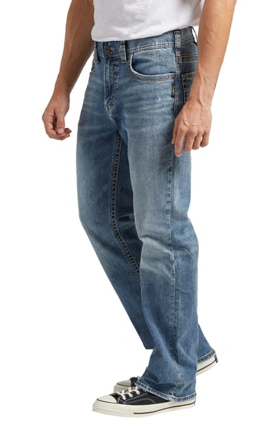 Shop Silver Jeans Co. Craig Relaxed Fit Bootcut Jeans In Indigo