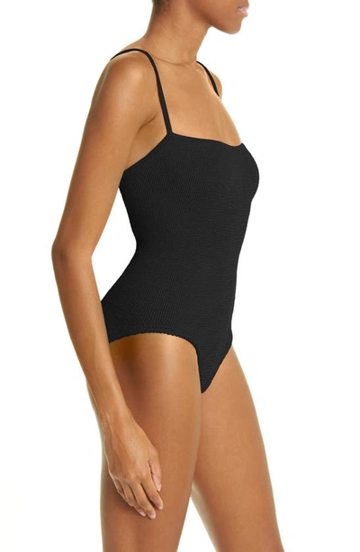 Shop Hunza G Pamela One-piece Swimsuit In Black