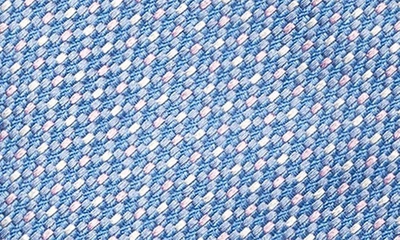 Shop Eton Neat Silk Tie In Blue/ Lavender