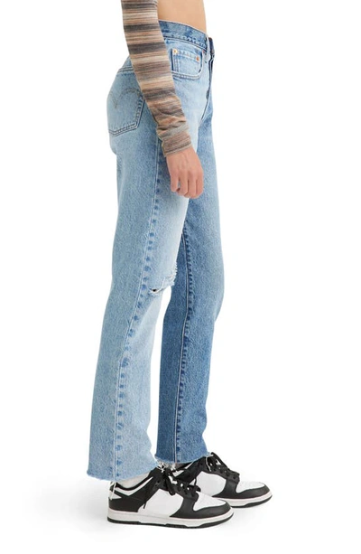 Shop Levi's 501® Straight Leg Jeans In Two Tone Indigo