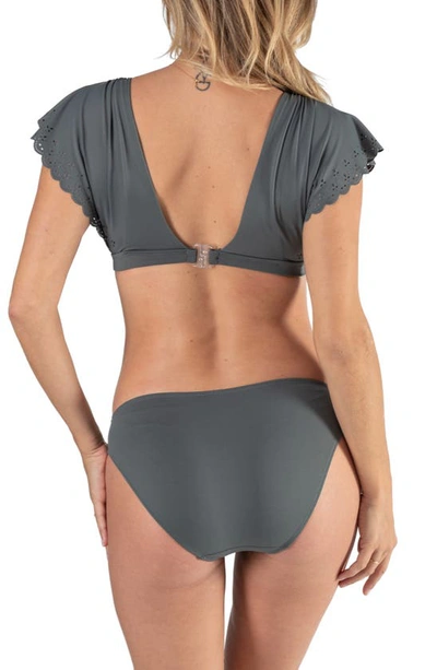 Cache Coeur Bloom Two-piece Maternity Swimsuit In Kaki