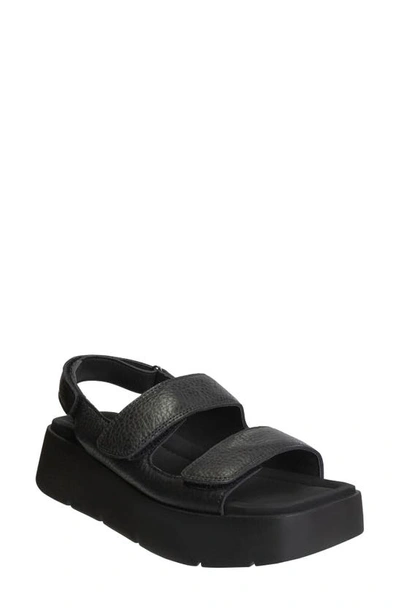 Shop Otbt Assimilate Platform Sandal In Black