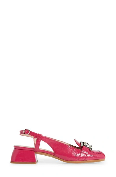 Shop Wonders Chain Detail Slingback Pump In Orchid Patent