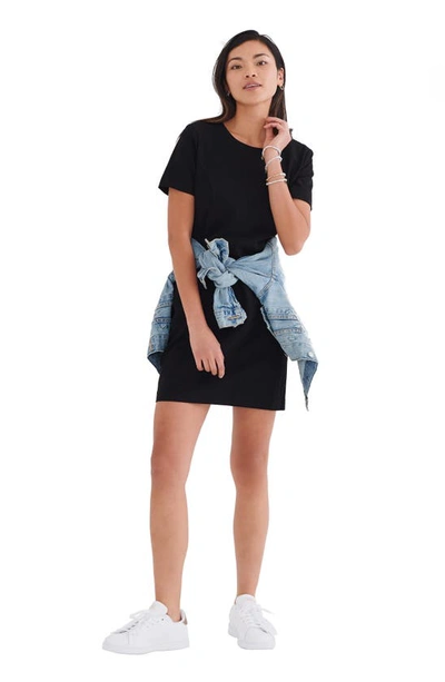 Suitably Keynote Short Sleeve Dress In Black