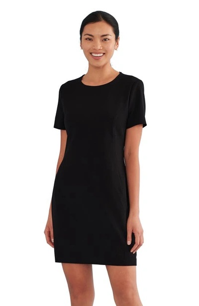 Suitably Keynote Short Sleeve Dress In Black