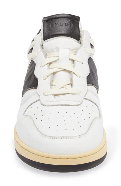 Shop Rhude Rhecess Low Top Sneaker In White/ Black