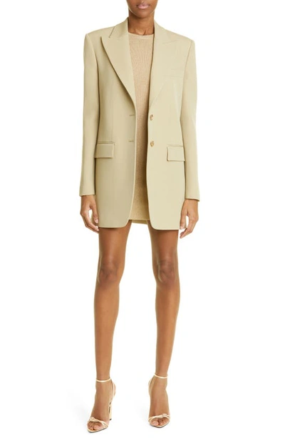 Shop Michael Kors Wool Gabardine Boyfriend Blazer In 266 Dune