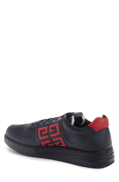 Shop Givenchy G4 Low Top Sneaker In Black/ Red