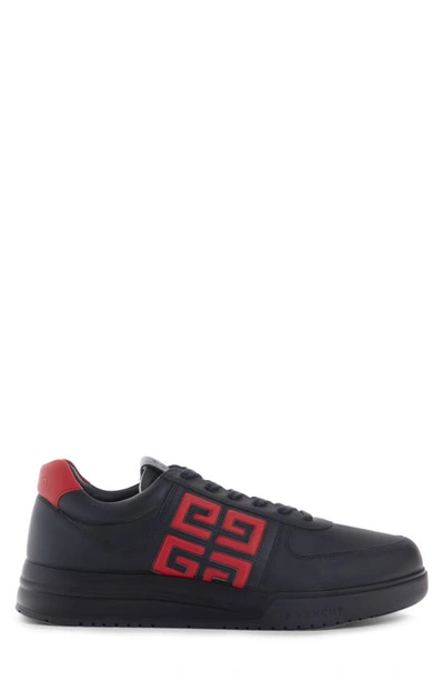 Shop Givenchy G4 Low Top Sneaker In Black/ Red