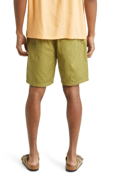 Shop Native Youth Cotton Cargo Shorts In Green