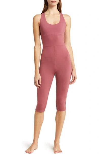 Shop Alo Yoga Alo Airbrush Physique Bodysuit In Mars Clay