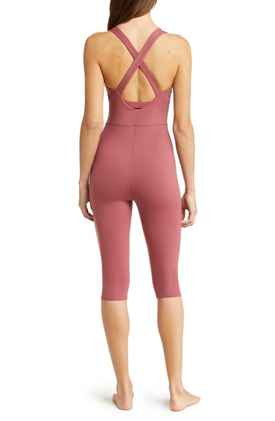 Shop Alo Yoga Airbrush Physique Bodysuit In Mars Clay