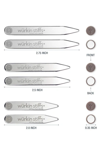 Würkin Stiffs Set Of 3 Magnetic Power Stays In Silver