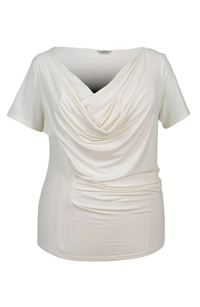 Shop Mayes Nyc Tracy Cowl Neck Top In Ivory