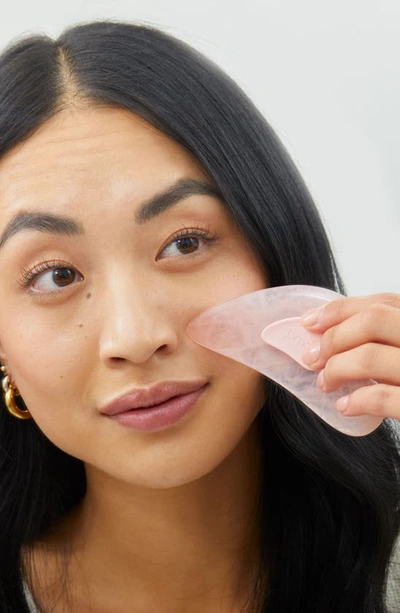 Shop Pmd Gua Sha Rq Facial Tool In Rose Quartz