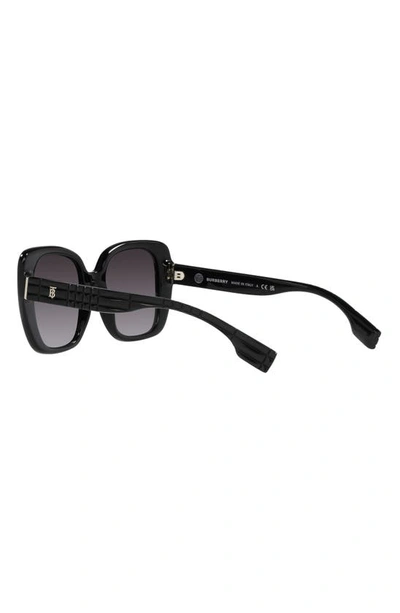 Shop Burberry 52mm Gradient Square Sunglasses In Black