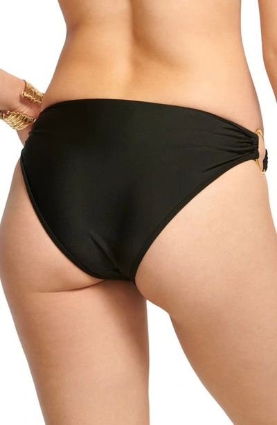 Shop Ramy Brook Peri O-ring Bikini Bottoms In Black