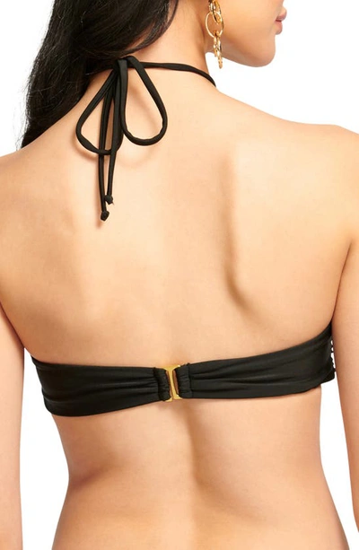 Shop Ramy Brook Pearl O-ring Bikini Top In Black