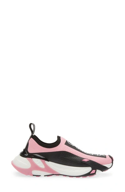 Shop Dolce & Gabbana Sorrento Logo Slip-on Sneaker In Pink/ Black/ White
