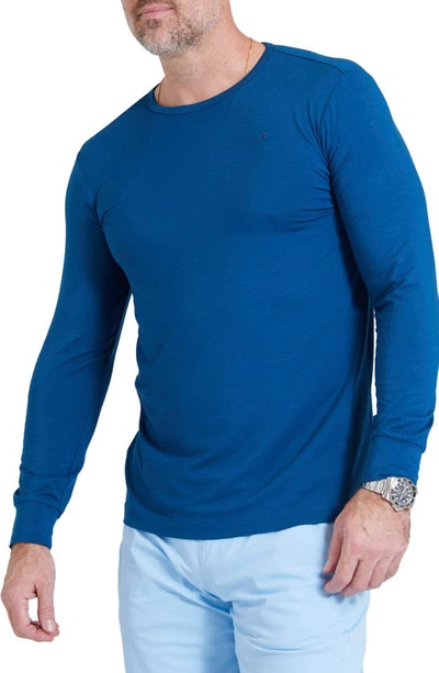 Shop Redvanly Russell Long Sleeve T-shirt In Admiral