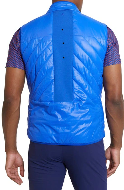 Shop Redvanly Harding Quilted Vest In Olympic
