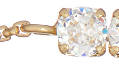 Ted Baker Melrah Icon Crystal Slider Bracelet In Gold Tone Clear Crystal