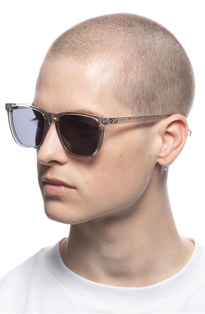 Shop Le Specs Bad Medicine 55mm D-frame Sunglasses In Grey / Smoke Mono Polarized