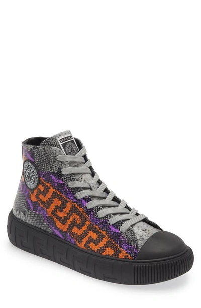 versace la greca high top sneakers