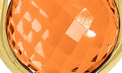 Shop Dean Davidson Mini Ipanema Drop Earrings In Orange Onyx/ Gold