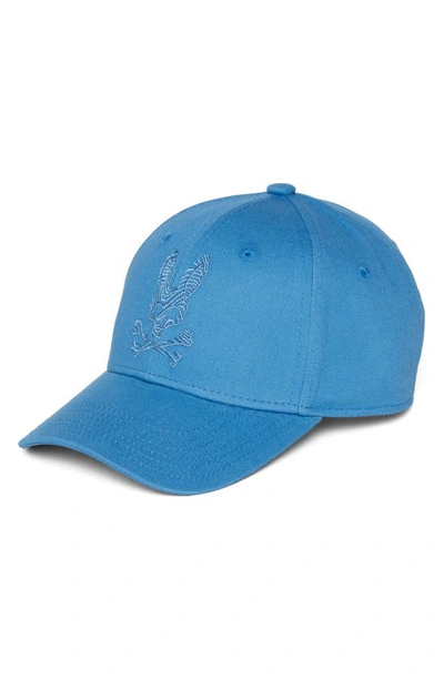 Shop Psycho Bunny Kids' Edge Embroidered Baseball Cap In Yale Blue