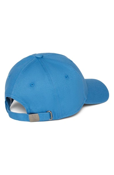 Shop Psycho Bunny Kids' Edge Embroidered Baseball Cap In Yale Blue