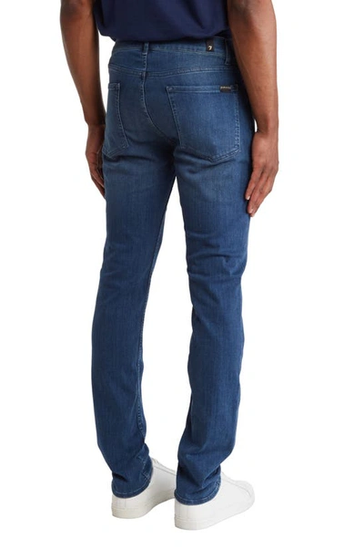 Shop 7 For All Mankind Slimmy Slim Fit Jeans In Mid Blue