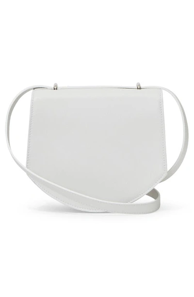 Shop Proenza Schouler Mini Round Dia Leather Shoulder Bag In Optic White