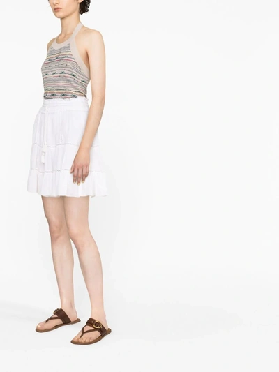 Shop Isabel Marant Women Lioline Skirt In 20wh White