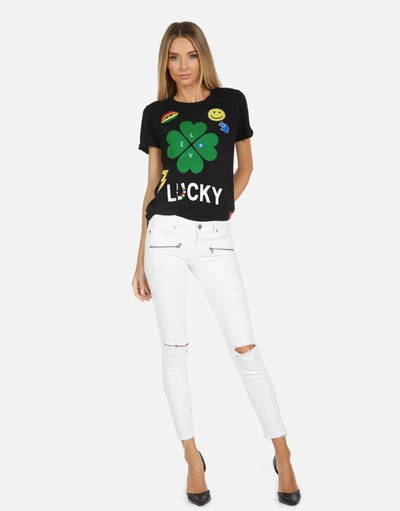 Lauren Moshi Edda X Lucky Clover In Black